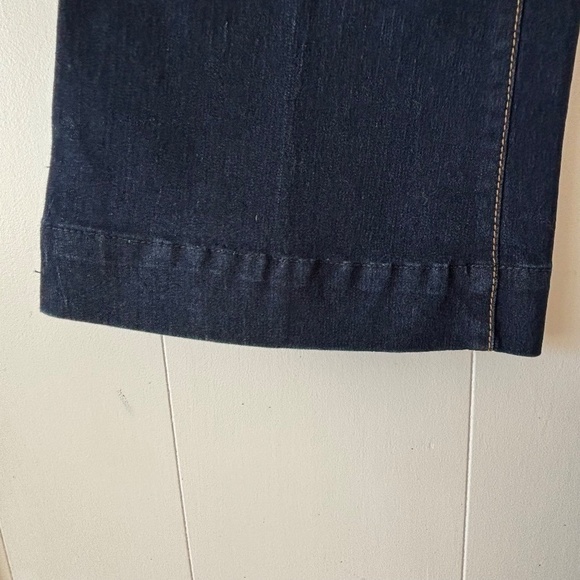 New old stock vintage Y2K Seductions dark wash wide leg jeans size 7 32" inseam - Picture 5 of 15